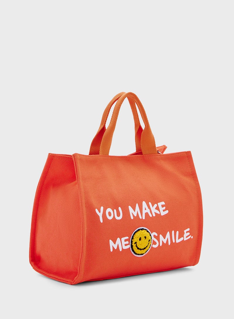 Ginger Smiley Mini Tote Bag  - Image 3