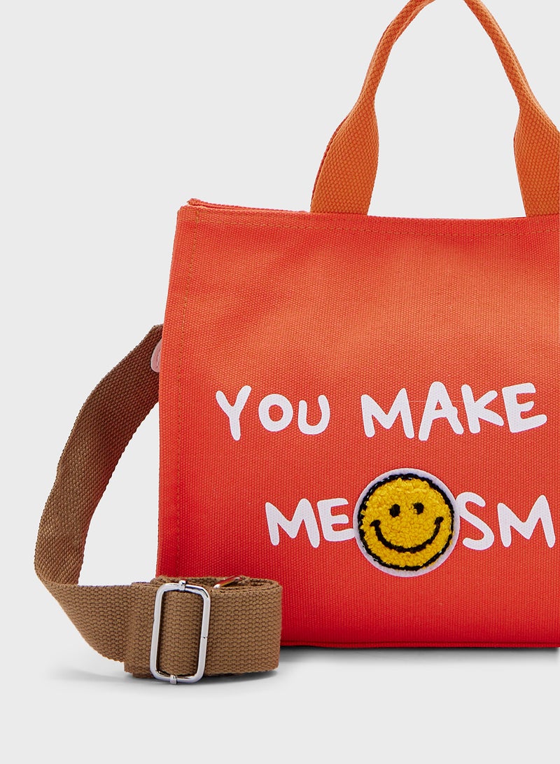 Ginger Smiley Mini Tote Bag  - Image 4