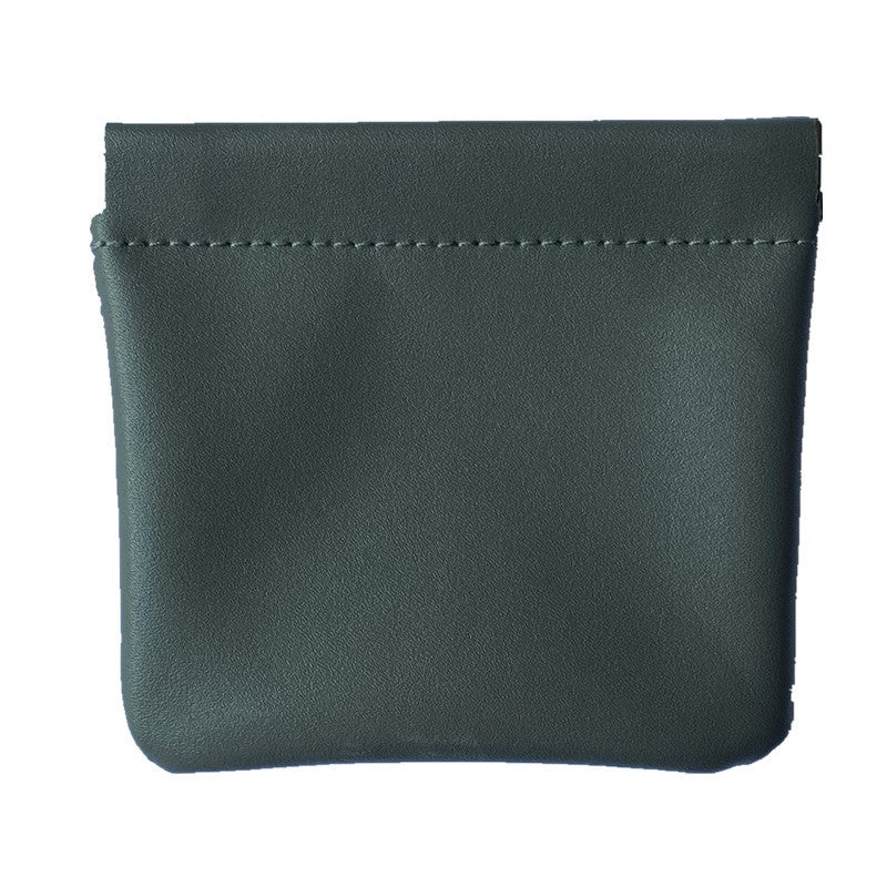 Automatic Closure Mini PU Organizer Case dark gray 