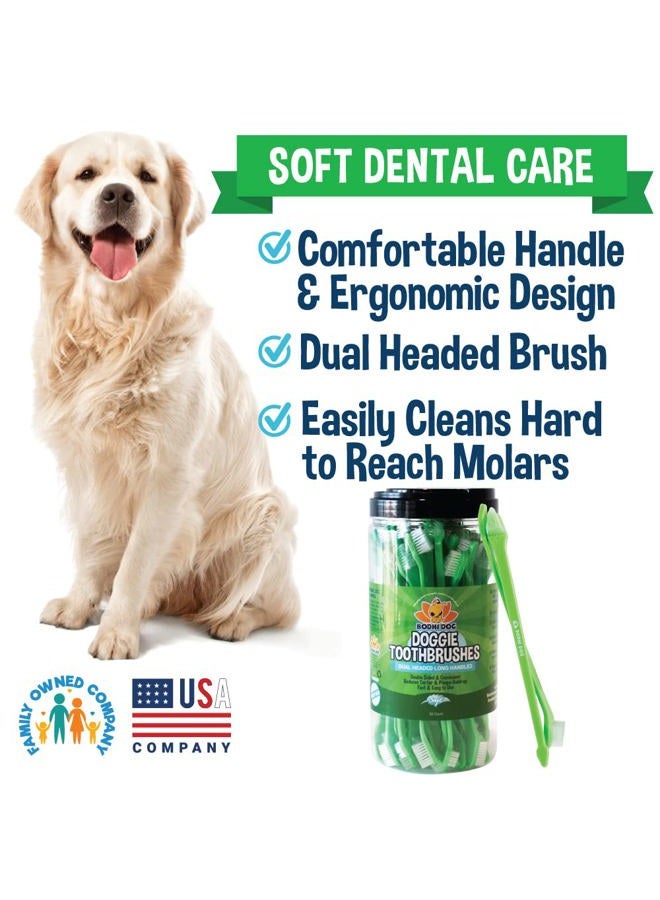 Bodhi Dog Dual Ended Long & Cat Toothbrush | Pet Safe Super Soft Bristles for Pet Dental & Oral Care Teeth & Gums | Bulk Container 50 Pack - Image 5