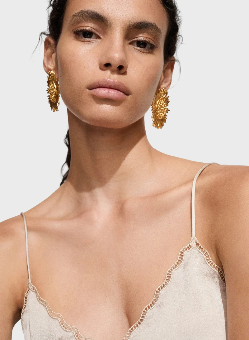 مانجو Satin Top With Straps