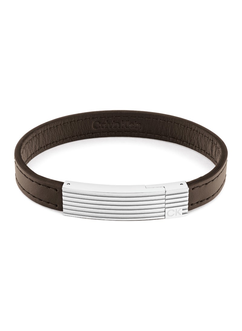 CALVIN KLEIN CALVIN KLEIN JEWELRY CIRCUIT MENS LEATHER BRACELET - 35000268  - Image 1