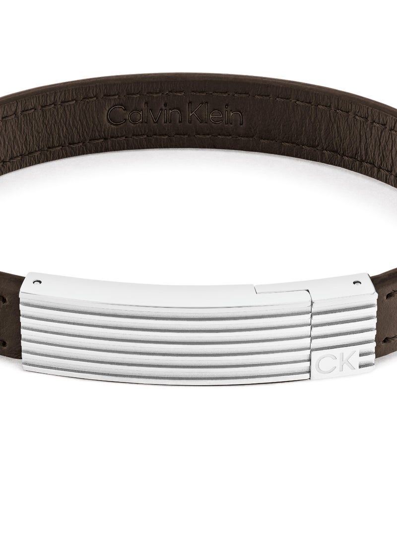 CALVIN KLEIN CALVIN KLEIN JEWELRY CIRCUIT MENS LEATHER BRACELET - 35000268  - Image 2