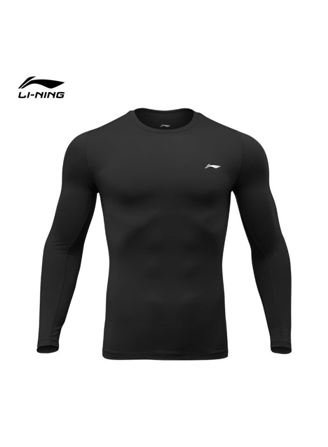 Li-Ning Li-ning Men's Long Sleeve Compression Shirt Fitness Top Basketball Training Base Layer Running Quick Dry High Elastic Compression Top