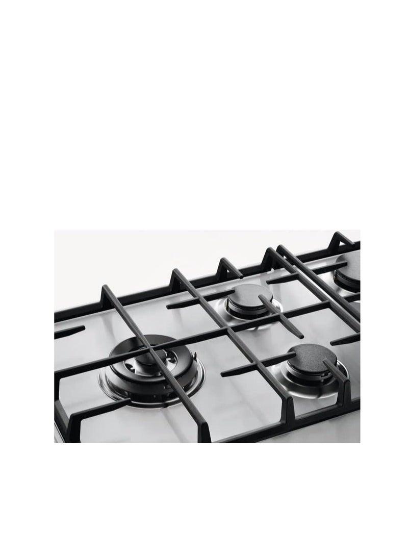 زانوسي بوتاجاز بلت ان زانوسي ، مسطح 75سم  ، 5 شعلة ، أمان ستانلس ستيل ، غاز - ZGH76534XS - Image 3