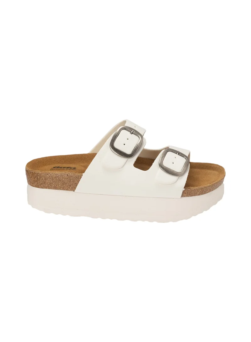 Bata Strap Platform Sandals with Buckle Accent