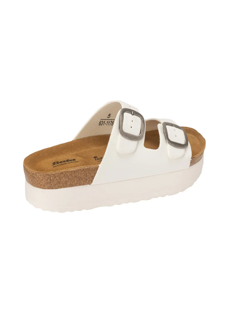 Bata Strap Platform Sandals with Buckle Accent