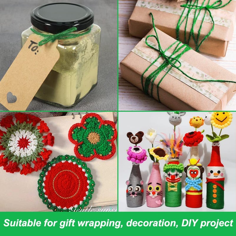 فيفاينج Vivifying 200m/656 Feet Green Garden Twine, 2mm Garden String for Climbing Plants, Gardening, Tomatoes, Vines, Floristry, Bundling and Crafts - Image 4