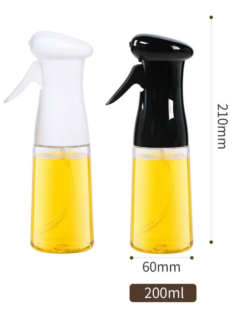 URbazaar - Olive Oil Dispenser Bottle 2 Pack, Food Grade Oil Sprayer Dispenser Mister, BPA-FREE Oil Spray Bottle, Multipurpose Sprayer for Air Fryer, Frying, Salad, Baking, BBQ, 7oz/200ml - Image 1