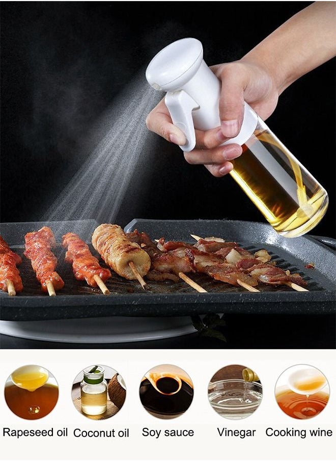 URbazaar - Olive Oil Dispenser Bottle 2 Pack, Food Grade Oil Sprayer Dispenser Mister, BPA-FREE Oil Spray Bottle, Multipurpose Sprayer for Air Fryer, Frying, Salad, Baking, BBQ, 7oz/200ml - Image 1