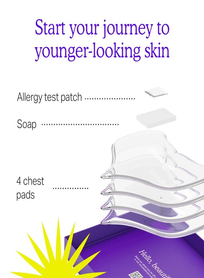 BLUMBODY Chest Wrinkle Pads - Anti-Wrinkle Silicone Patches Skin Firming, Smoothing - Reusable Overnight Chest Patches - Anti-Aging Crepe Erase Pads - Neck, Décolleté (2-Month Supply) - Image 5