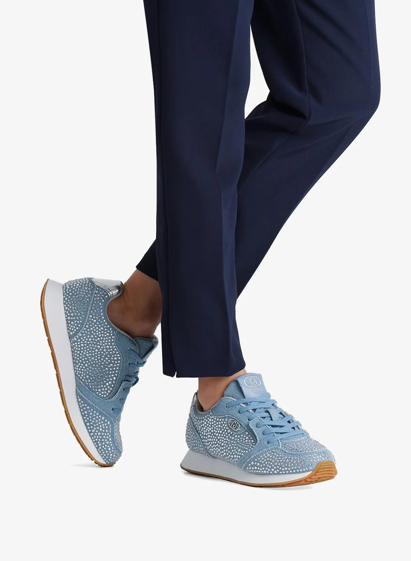 ليو جو سنيكرز مزينة بكريستالات متكررة