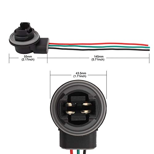 Winka 2 Taps 3157 Light Socket Harness Wire Connectors for Bulbs, Turn Signal Lights 4 pcs - Image 2