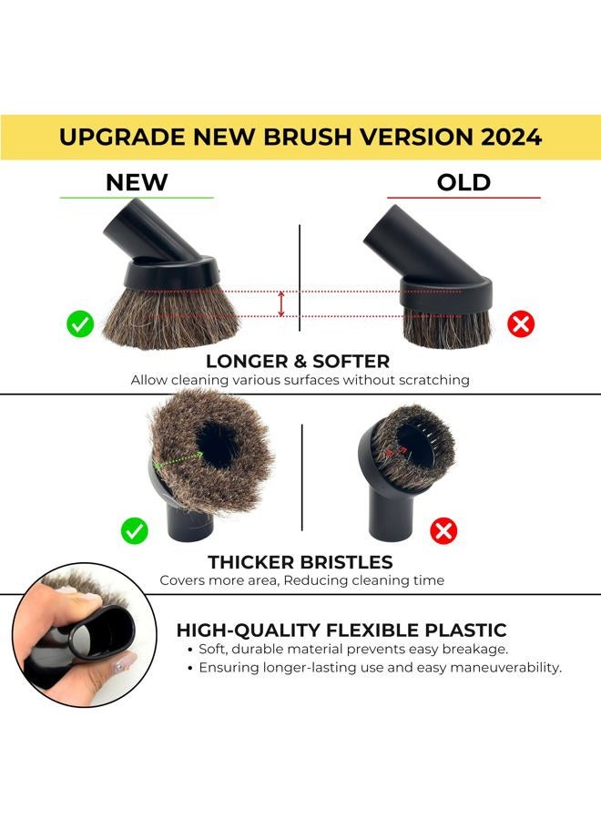 GHAMADE Vacuum Attachments & Accessories Compatible with Miele Vacuum Cleaners (Round Horsehair Dusting Brush) - Image 4