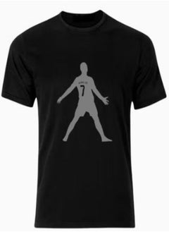 Cristiano Ronaldo Printed T-shirt Black