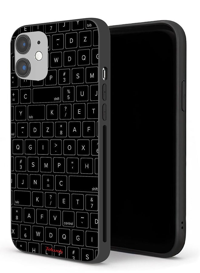 Tolwak Apple iPhone 12 mini Protective Case Random Keyboard Keys Pattern - Image 1