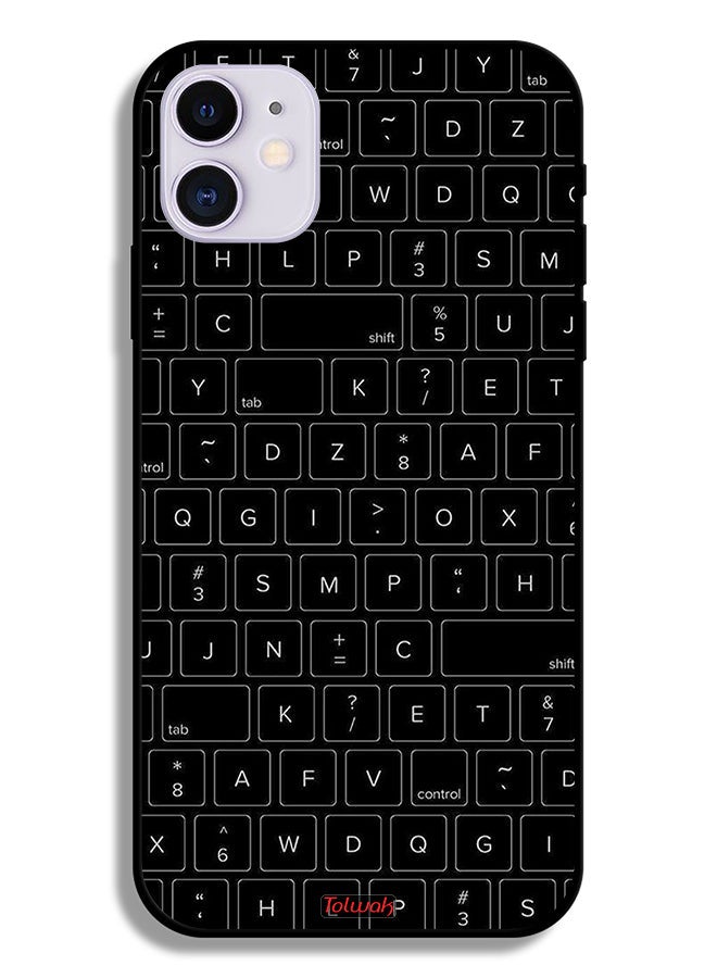 Tolwak Apple iPhone 12 mini Protective Case Random Keyboard Keys Pattern - Image 2