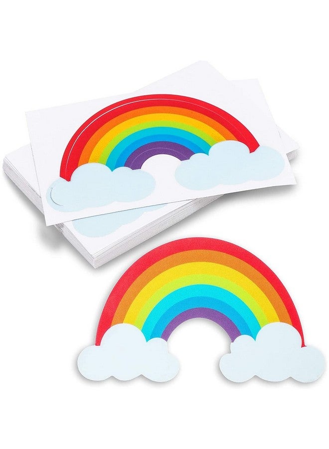 بلو باندا ملصق فينيل مقاوم للماء بألوان قوس قزح الملونة (3.5 × 2 بوصة، عبوة من 36 قطعة) - Image 1