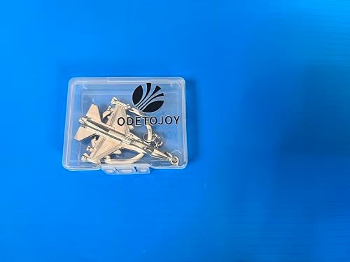 ODETOJOY Military Fighter Jet Airplane Keychain, Zinc Alloy Aircraft Key Ring, Silver Aviation Key Holder for Men, Pilots and Aviation Enthusiasts - Image 5