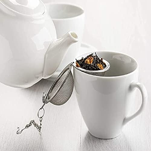 PLENARO Stainless Steel Mesh Tea Ball Infuser, Loose Leaf Strainers Interval Diffuser for Flower Loose Leaf Tea & Seasoning Spices-Teapot, Cup, Mug, Pot (Small, Pack of 2) - Image 3
