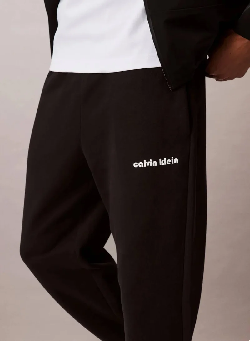 Calvin Klein Jeans Black French Terry Joggers for Men | Best Price UAE