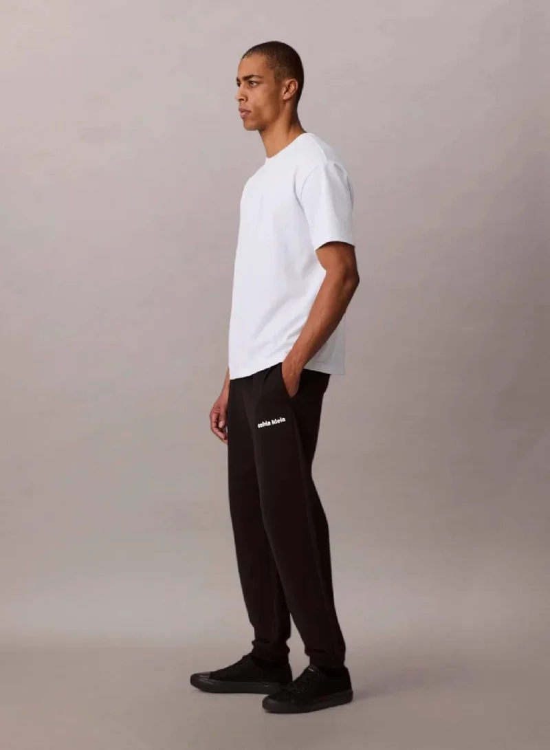 Calvin Klein Jeans Black French Terry Joggers for Men | Best Price UAE
