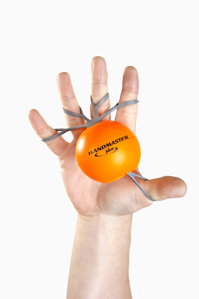 Handmaster Plus Physical Therapy Hand Exerciser - Forearm Exerciser with Stress Relief Ball - Hand Therapy Balls for Exercise, Training - Finger Exerciser & Strengthener - Firm Tension, Orange - Image 3