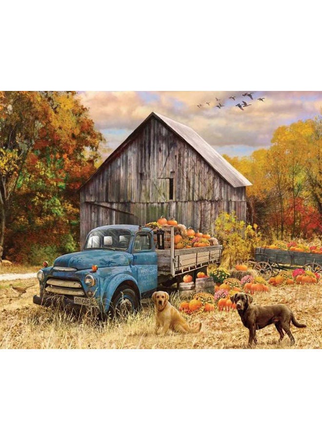 NIBEMINENT Beautiul Countryside Pattern Oil Painting By Hand Craft Painted For Home Décor Multicolour 15.74x19.68inch - Image 1