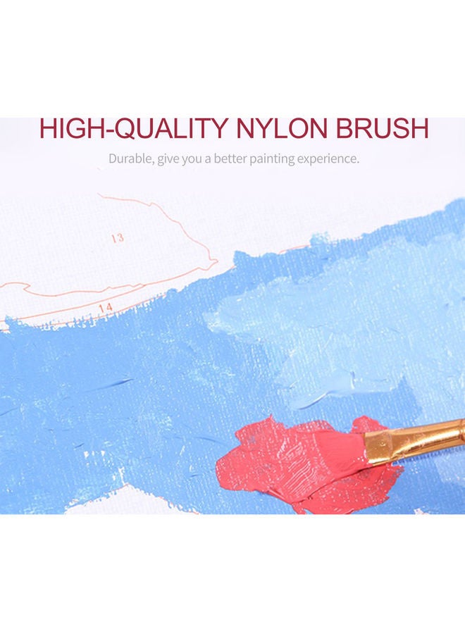 NIBEMINENT Beautiul Countryside Pattern Oil Painting By Hand Craft Painted For Home Décor Multicolour 15.74x19.68inch - Image 4