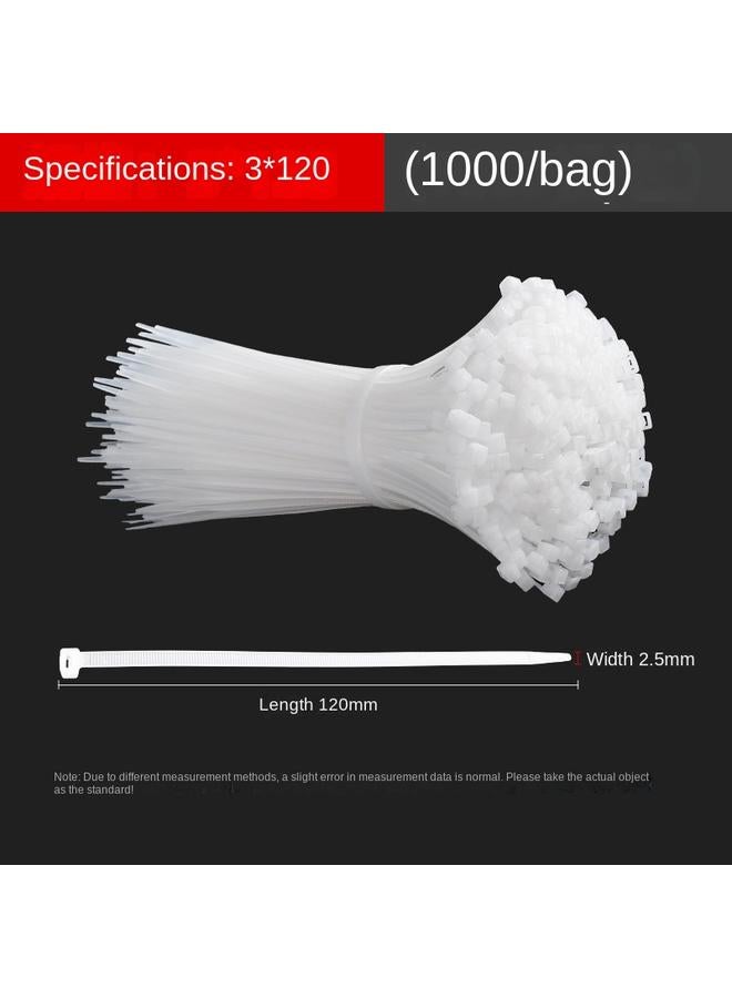 Bluejw Cable Tie Nylon Self-locking Plastic Tie Fixed Wire Cable Tie Strap Strong Black White Free Shipping - Image 1