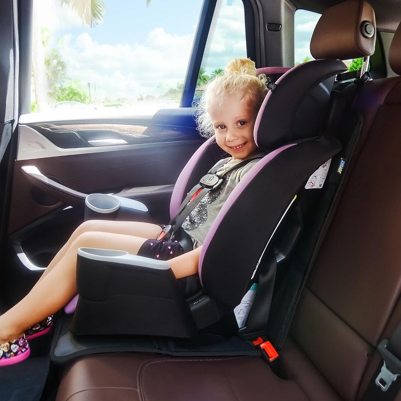 JOYSKY Car Seat Protector 2 Pack Waterproof Carseat Protector with Thickest Padding and NonSlip Backing Car Seat Cover for Under Child Carseat Protect Your Vehicle Leather Interior - Image 3