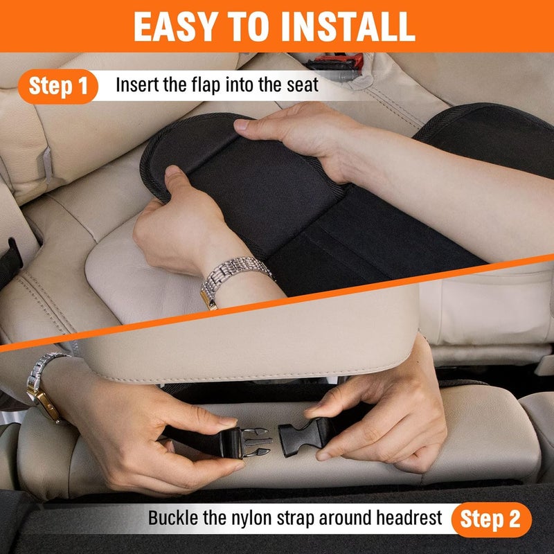 JOYSKY Car Seat Protector 2 Pack Waterproof Carseat Protector with Thickest Padding and NonSlip Backing Car Seat Cover for Under Child Carseat Protect Your Vehicle Leather Interior - Image 5