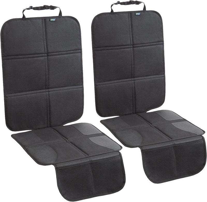 JOYSKY Car Seat Protector 2 Pack Waterproof Carseat Protector with Thickest Padding and NonSlip Backing Car Seat Cover for Under Child Carseat Protect Your Vehicle Leather Interior - Image 1