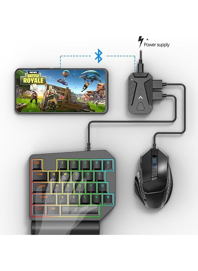 Mobile Game Controller Keyboard Mouse Adapter Mobile Game Controller Keyboard and Mouse Converter Adapter with USB Ports - Image 4