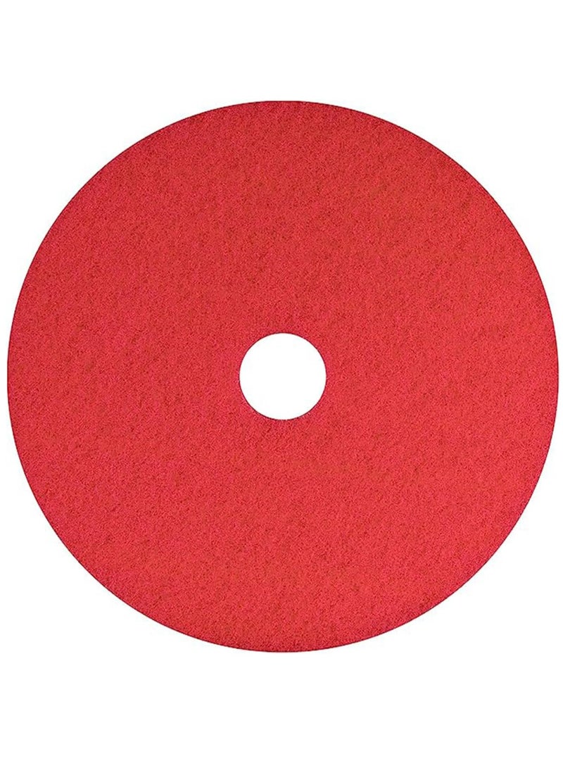 RACO RACO Polishing Pad 17”, Floor Cleaning Pads Diamond Polishing Pad for Granite Marble Concrete Stone Red  - Image 1