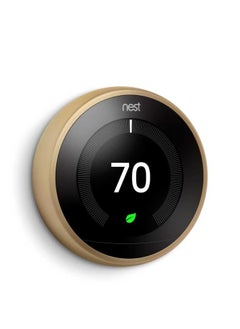 Nest Nest Learning T3032US 3rd Gen Thermostat - Brass  - Image 1