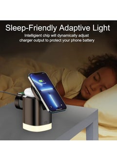 XIPH 3-in-1 Magnetic Wireless Charger Stand, Fast Charging Station for iPhone 14/13/12 Series, MagSafe Apple Charger for iWatch 7/SE/6/5/4/3/2 & AirPods Pro 2/3/2  - Image 5