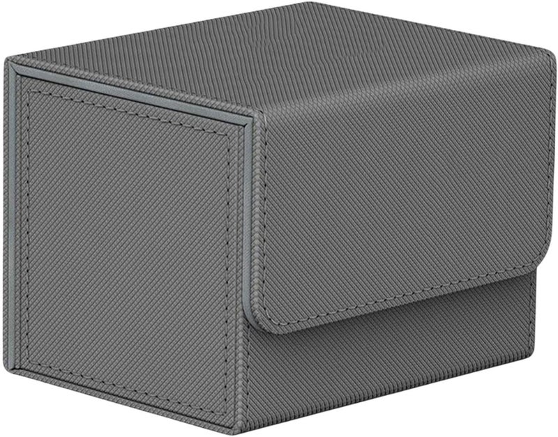 klarako Trading Card Deck Box Organizer Storage Holder Container Album W/ Magnet Closure for TCG  Gray - Image 1