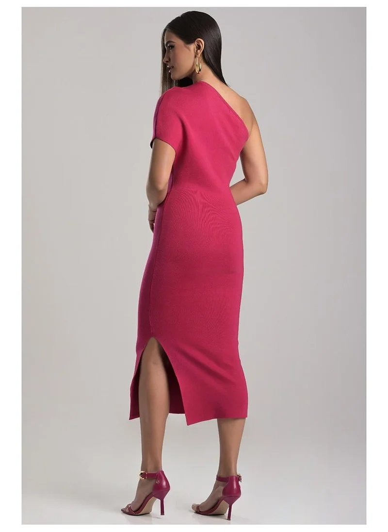 Carmen Steffens  Fuchsia Pink Bandage Knit Dress for Women | Best Price UAE