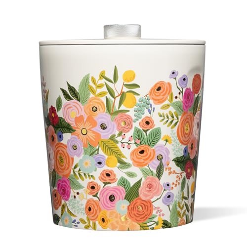 Corkcicle Insulated Ice Bucket with Lid Stainless Steel 100 oz Garden Party Cream - Image 1