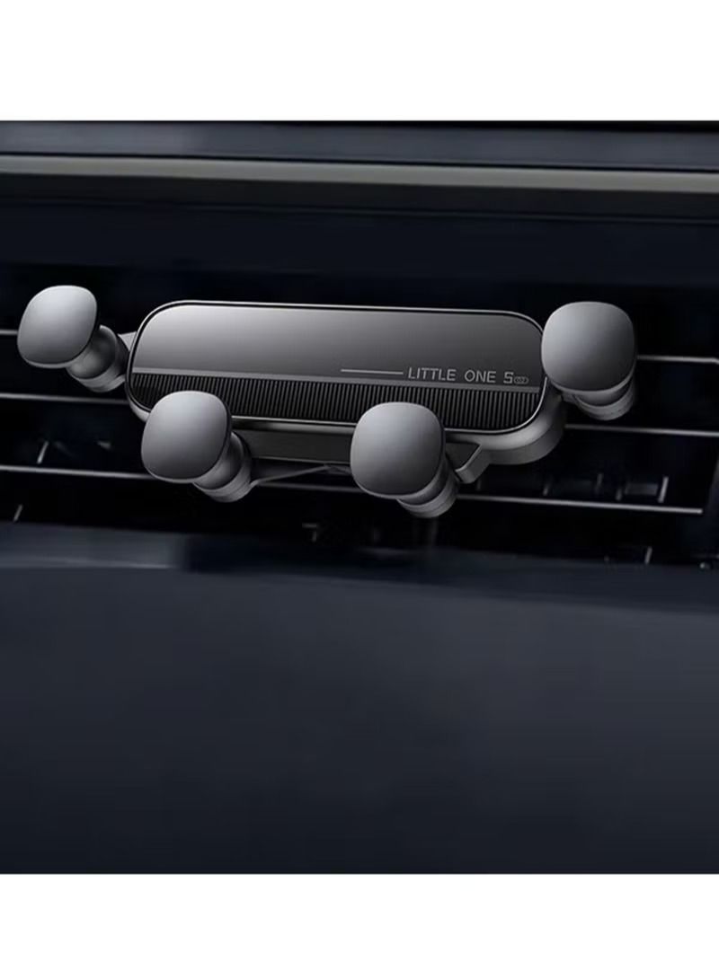 Wtech Little One 5 Gravity Car Phone Holder Air Vent Clip Mount Mobile Phone Stand Black - Image 1