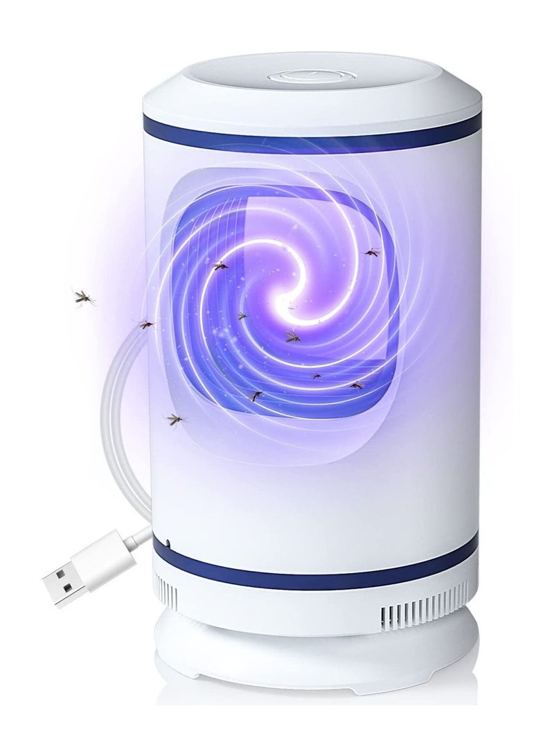 SYOSI Bug Zapper Indoor, Fly Trap, Insect Trap, Quiet Fruit Flies Mosquito Killer Trap, Mosquito Lamp, Electric Mosquito Zapper for Bedroom, Living Room, Office, Kitchen(White) - Image 1
