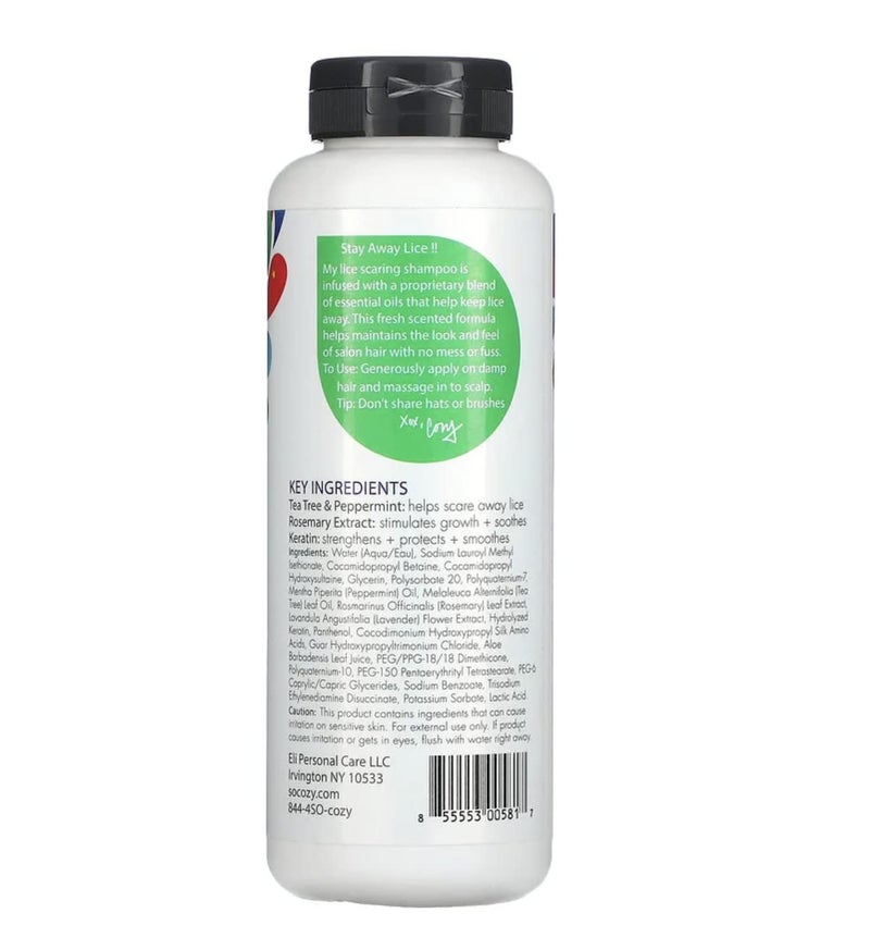 SO COZY SoCozy Boo! Lice Scaring Shampoo For Kids Hair, Effective Lice Treatment (10.5 Fl Oz) Scare Away Lice with Tea Tree, Rosemary and Peppermint Oils, No Parabens, Sulfates, Synthetic Colors or Dyes - Image 2