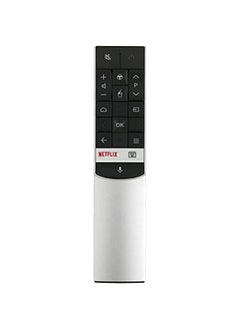 RC602S JUR1 Voice Search Remote Control with Netflix button fit for TCL C70 and P60 series,Xclusive X1