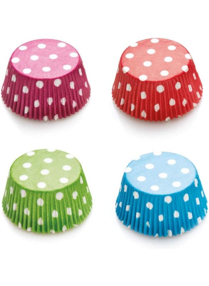 AUTOWRAP 100 Multi Cup 100x Colorful Paper Cake Cupcake Liner Baking Muffin Box Cups Case Tray MoldCupcake Baking Cups Baking Cup Holder Cupcake Liners for Baking  - Image 1