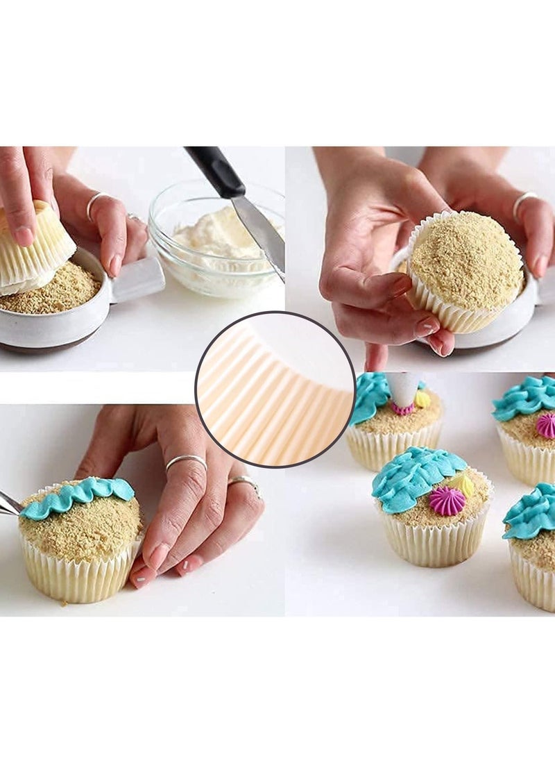 AUTOWRAP 100 Multi Cup 100x Colorful Paper Cake Cupcake Liner Baking Muffin Box Cups Case Tray MoldCupcake Baking Cups Baking Cup Holder Cupcake Liners for Baking  - Image 4