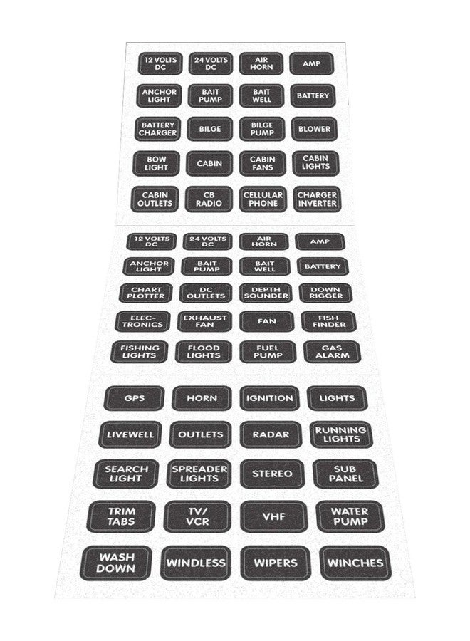 مجموعة ملصقات بلو سي سيستمز 8214 سوداء مكونة من 60 ملصقًا