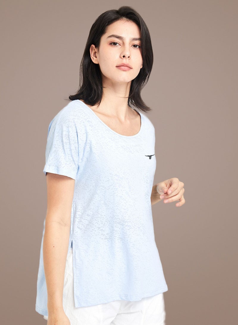 THUGFIT LeapSweep Ladies T-Shirt - Blue - Image 1