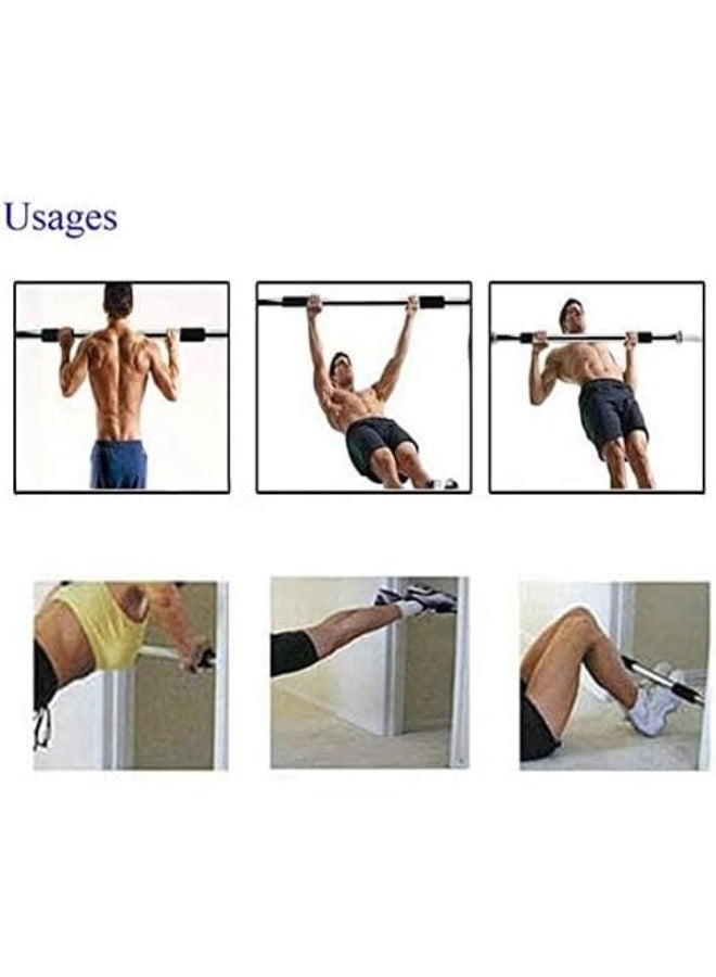 Adjustable Doorway Pull Up Bar Heavy Duty Chin Up Bar Upper Body Workout Door Frame Exercise Bar With Padded Foam Grips - Image 3