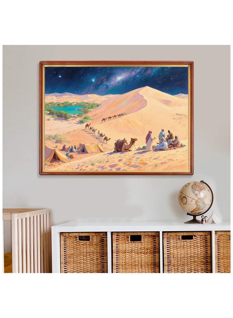 1000 pieces of starry sky desert oasis landscape puzzle, puzzle and leisure toys, suitable for adults and children - Image 3